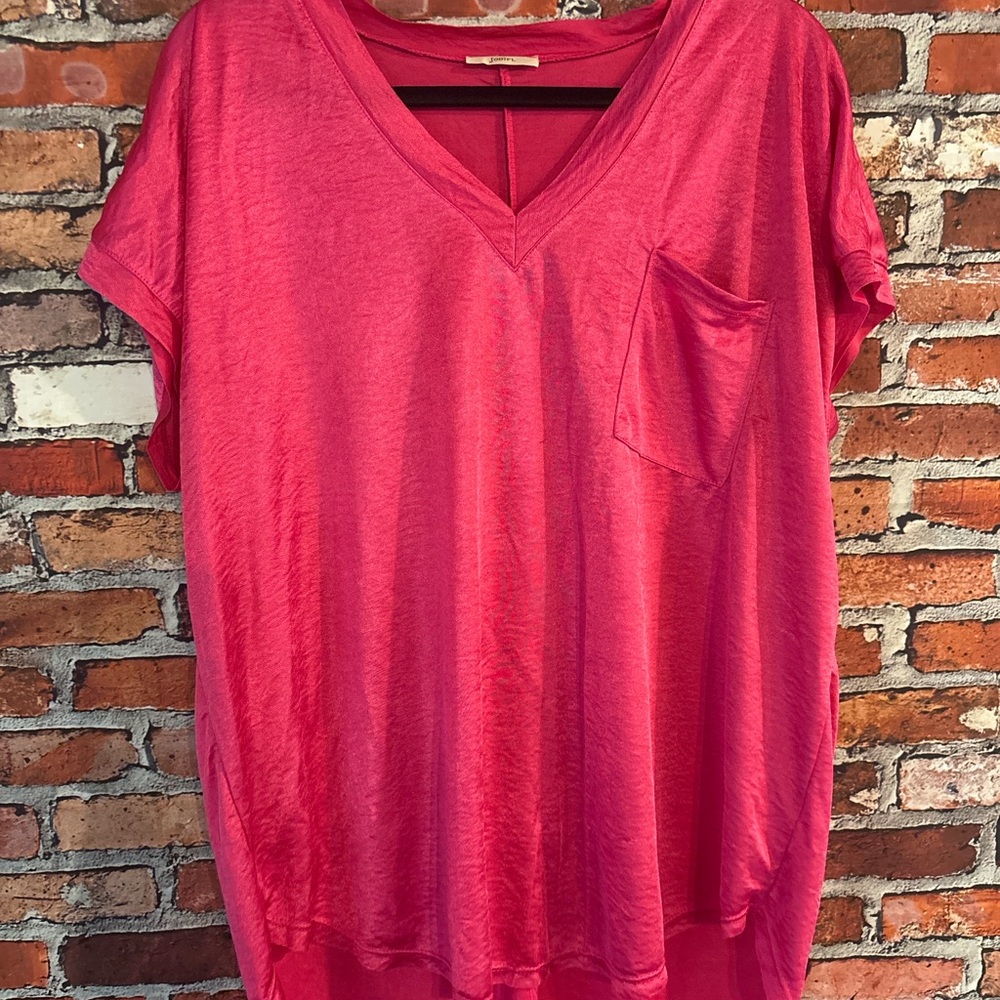 Source Unknown Vibrant Pink Short Sleeve Tee